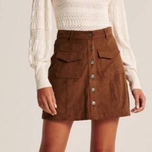 Womens Xs Abercrombie And Fitch Vegan Leather Skirt